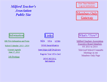 Tablet Screenshot of milford.massteacher.org