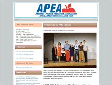 Tablet Screenshot of apea.massteacher.org